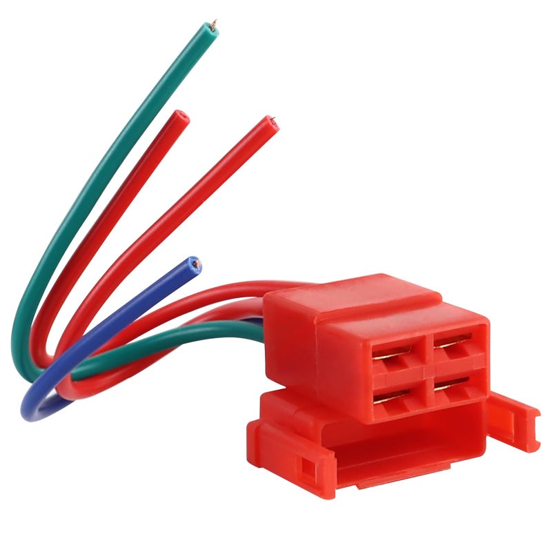 FLYPIG 4 Wire Starter Solenoid Relay Plug Harness Plug Electrical Connector for Honda CBR600 CBR900 CBR929 CBR954 CBR1000 CB600 CB650 CB750 CB900F GL1200 GL1500 Shadow FSC600 VF750 VFR800 VT1100 - Image 1